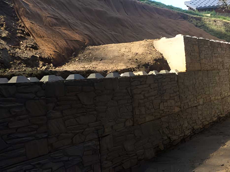 Murs de soutènement en bloc béton