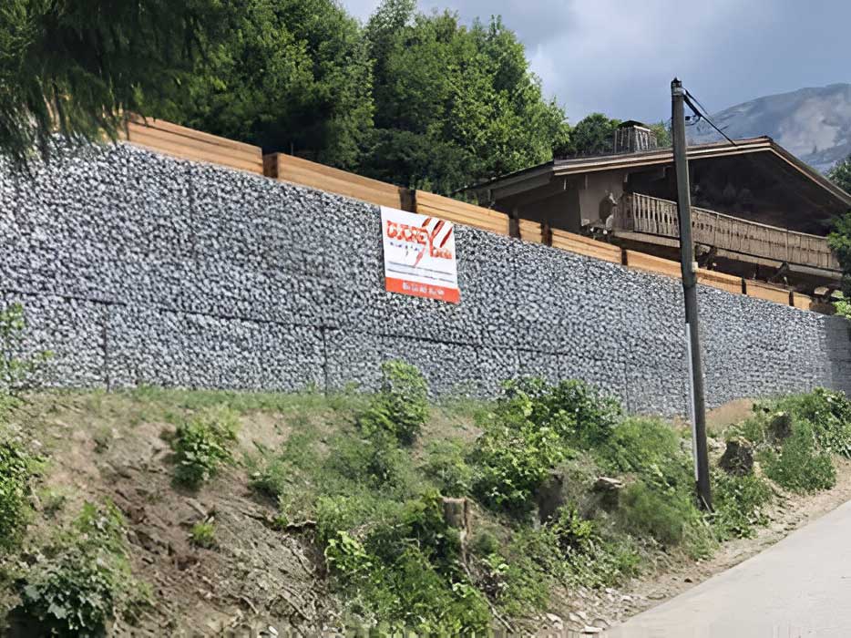 Murs de soutènement en gabion