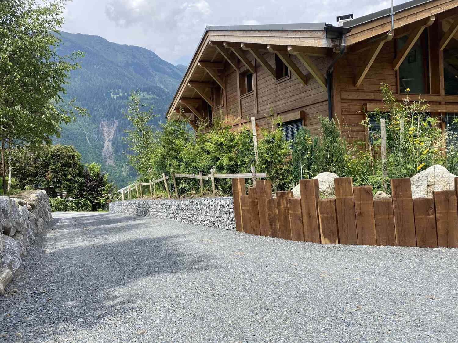 Mur de soutènement en bois